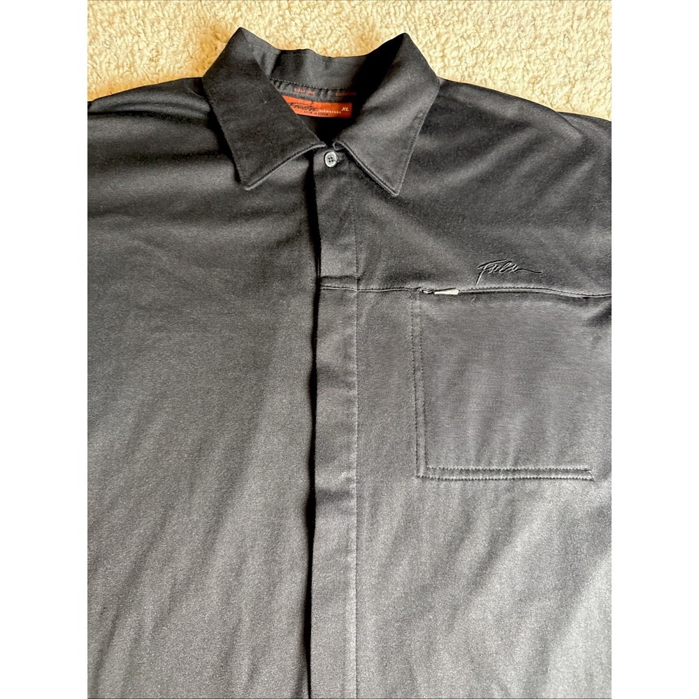 Vintage FUBU Signature Button Up Late 90s Hip Hop Streetwear XL Made in Korea
